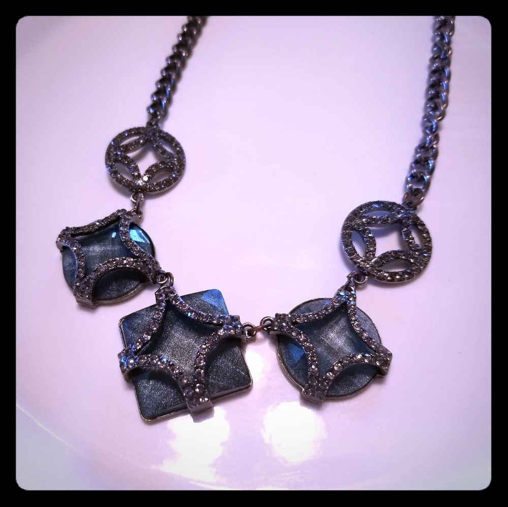 Vera Wang Dark Blue/Grey Necklace
